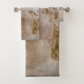 Ein Brief von gestern - Antike Rose und Windmühle Badhandtuch Set (Insitu)