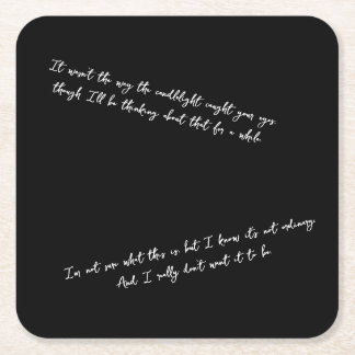 Ein Brief wenige Tage nach dem ersten Date Rechteckiger Pappuntersetzer