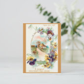 EIN BRITES UND GLÜCKLICHES NEUJAHR JEWISH POSTKARTE (Stehend Vorderseite)