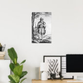 Ein britischer Druid, graviert von van der Gucht, Poster (Heimbüro)