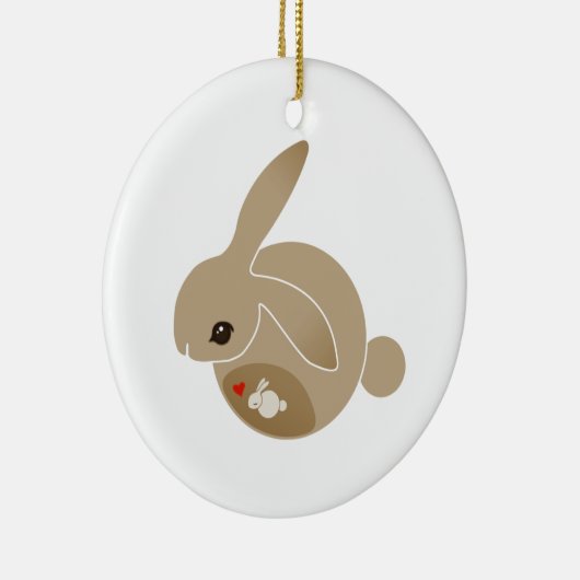 ein BRÖTCHEN im Ofen Keramikornament (Rechts)