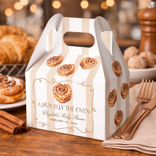 Ein Brötchen im Ofen Zimtschnecken-Themen-Baby-Par Geschenkschachtel