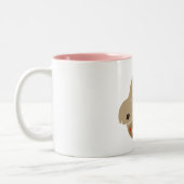 ein BRÖTCHEN im Ofen Zweifarbige Tasse (Links)