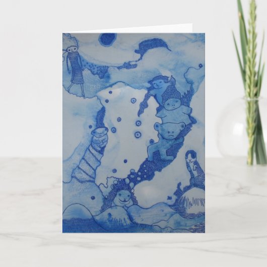 Ein Bruch in der Wolken-Gruß-Karte Karte (Vorderseite)