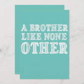 Ein Bruder wie kein anderer lustiger Valentiner Ge Ankündigung (Vorne/Hinten)