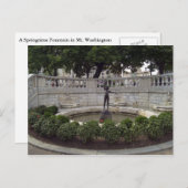 Ein Brunnen im Berg Washington Postkarte (Vorne/Hinten)