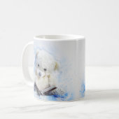 Ein Buch am Bedtime - niedlicher Teddybärnentwurf Kaffeetasse (Vorderseite Links)