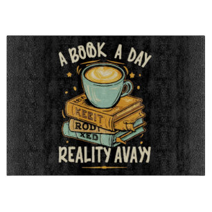 Ein Buch am Tag behalte Realität weg Schneidebrett