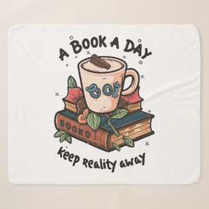 Ein Buch am Tag behalte Realität weg Sherpadecke