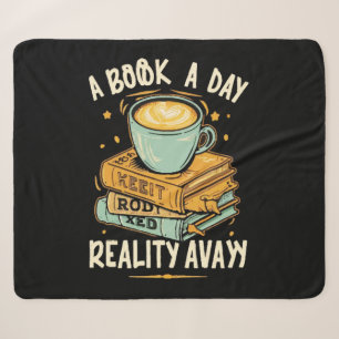 Ein Buch am Tag behalte Realität weg Sherpadecke