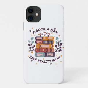 Ein Buch am Tag hält die Realität fern Case-Mate iPhone Hülle