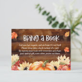 Ein Buch anstelle einer Karteneinlage mitbringen Begleitkarte (Stehend Vorderseite)