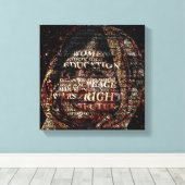 Ein Buch, ein Stift, ein Kind und ein Lehrer könne Leinwanddruck (Insitu (Holzboden))