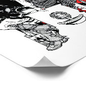 Ein Buch in der Abenddämmerung Poster (Ecke)