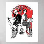 Ein Buch in der Abenddämmerung Poster (Vorne)