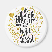 Ein Buch ist ein Traummagnet Magnet (Vorne)