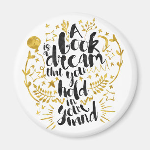 Ein Buch ist ein Traummagnet Magnet