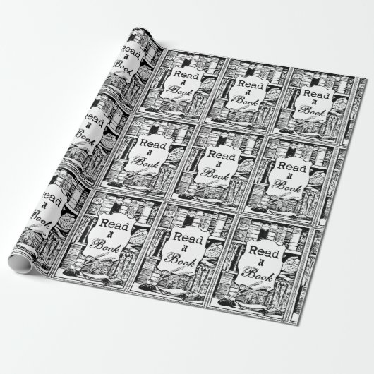 Ein Buch lesen Geschenkpapier (Ungerollt)