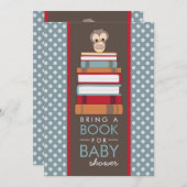 Ein Buch Sweet Owl Babydusche Einladung (Vorne/Hinten)