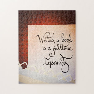 Ein Buch zu schreiben ist eine Vollzeit-Wahnsinn. Puzzle