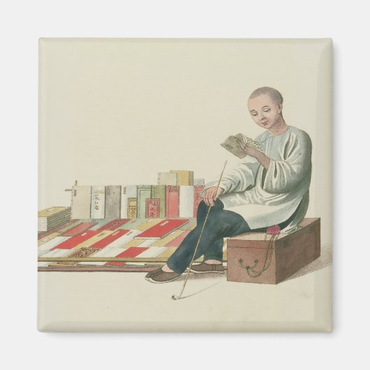 ein Buchhändler, Platte 6 von "Das Kostüm der Chin Magnet (Vorne)