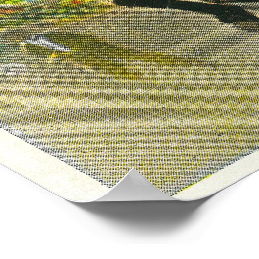 Ein Bucking-Bronco im Salinas Rodeo Poster (Ecke)