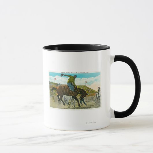Ein Bucking-Bronco im Salinas Rodeo Tasse (Rechts)