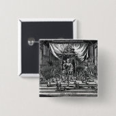 Ein buddhistischer Tempel, eine Illustration Button (Vorne & Hinten)