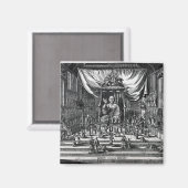 Ein buddhistischer Tempel, eine Illustration Magnet (Vorderseite/Rückseite)