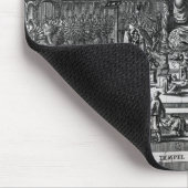 Ein buddhistischer Tempel, eine Illustration Mousepad (Ecke)
