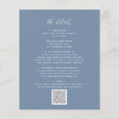 Ein Budget für alle in einem Dusty Blue Wedding (Rückseite)