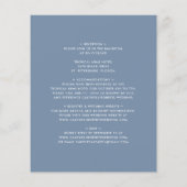 Ein Budget für alle in einem Dusty Blue Wedding (Rückseite)