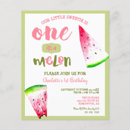 Ein Budget in einem Melon 1. Geburtstag Pink Green