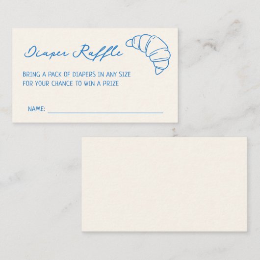 Ein Bug in der Oven Blue Baby Dusche Windelwanne Begleitkarte (Vorne/Hinten)