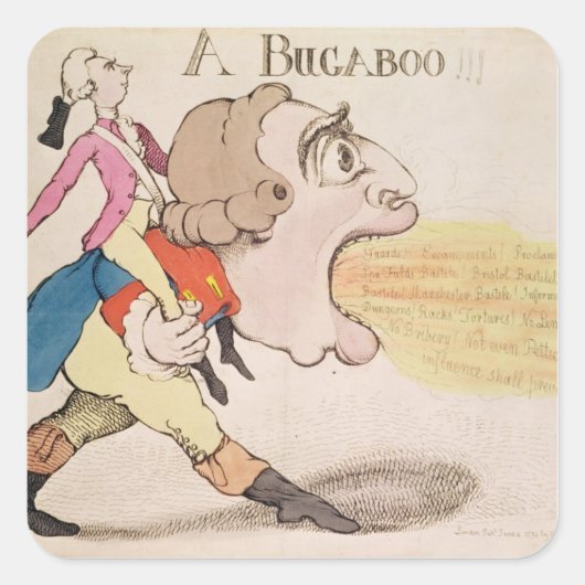 Ein Bugaboo!! Quadratischer Aufkleber (Vorderseite)