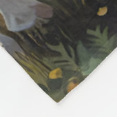 Ein Bull in der frühen Nacht Fleecedecke (Ecke)