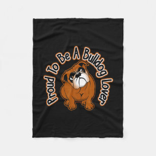 Ein Bulldog-Liebhaber zu sein 15  Fleecedecke
