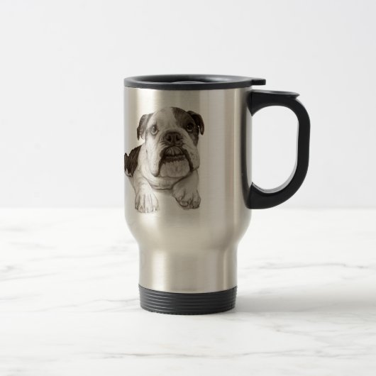 Ein Bulldog-Welpe Reisebecher (Rechts)