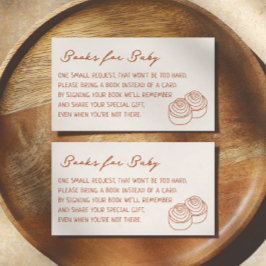 Ein Bun im Oven Baby Shower Book Request Begleitkarte