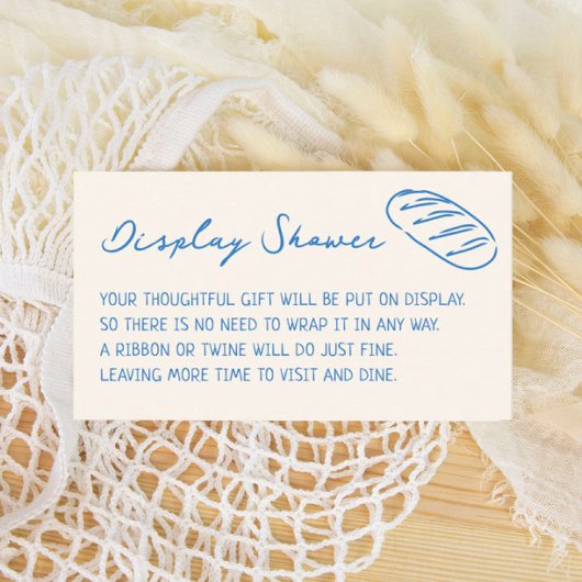 Ein Bun im Oven Boy Baby Shower Shower Begleitkarte