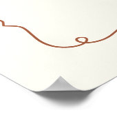 Ein Bun in der Oven Bäckerei Babydusche Willkommen Poster (Ecke)