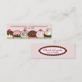 Ein Bündel der Kuchen-MiniVisitenkarte Mini Visitenkarte (Vorne/Hinten)