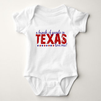 Ein Bündel Leute in Texas-Liebe ich! Baby Strampler
