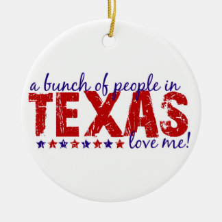 Ein Bündel Leute in Texas-Liebe ich! Verzierung Keramik Ornament