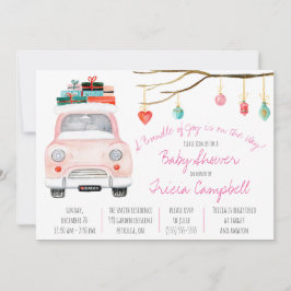 Ein Bündel von Freude ist unterwegs! Pink Baby Dus Einladung