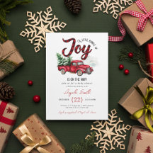 Ein Bündel von Joy Red Kariert Baby Dusche Einladu