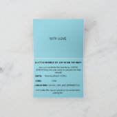 EIN BUNDLE DER FREUNDLICHKEIT DANKESKARTE (Innenseite)