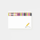 Ein bunte Leben-Name-Post-Itanmerkungen Post-it Klebezettel (Vorderseite)