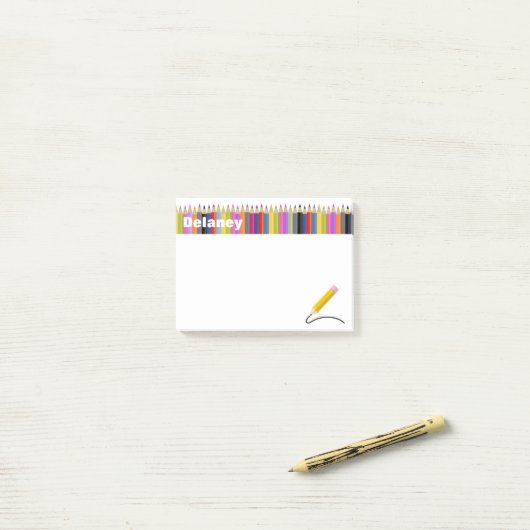 Ein bunte Leben-Name-Post-Itanmerkungen Post-it Klebezettel (Auf Schreibtisch)