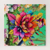Ein bunter Vogel Puzzle (Horizontal)